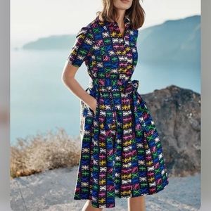 Boden Union Jack Shirt Dress - Size 6